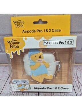 Disney Winnie the Pooh Night Cap Pajamas AirPods Pro 1 & 2 Case Cover  With Clip
